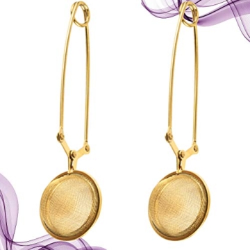 Hemoton Snap Ball Tea Strainer for Tea Lovers, 2pcs Set