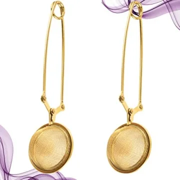 Hemoton Snap Ball Tea Strainer for Tea Lovers, 2pcs Set