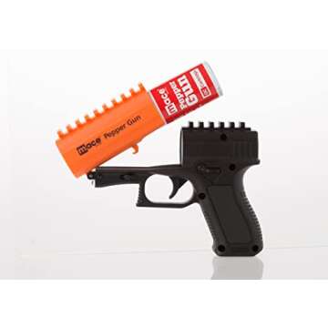 Mace Brand Self Defense Pepper Spray Gun 2.0 – Accurate 20’ Pepper Spray, Leaves UV Dye on Skin, Replaceable Cartridge (80406) — Mace Self Defense Pepper Spray for Women/Men, Made in the USA