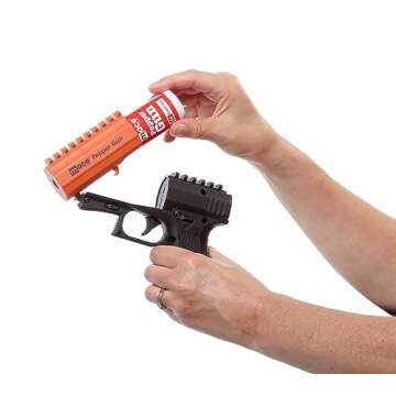 Mace Brand Self Defense Pepper Spray Gun 2.0 – Accurate 20’ Pepper Spray, Leaves UV Dye on Skin, Replaceable Cartridge (80406) — Mace Self Defense Pepper Spray for Women/Men, Made in the USA