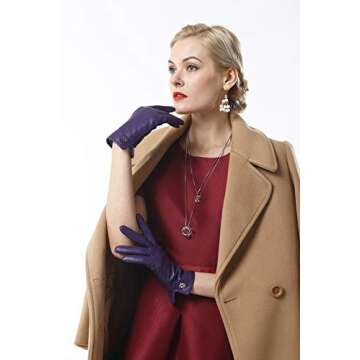 NappaNovum Women's Italian Leather Gloves for Winter Comfort