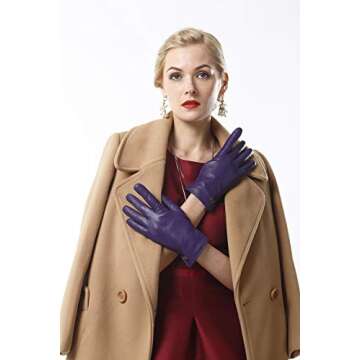 NappaNovum Women's Italian Leather Gloves for Winter Comfort