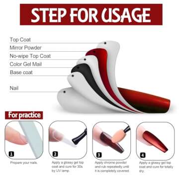 Artdone 16Jars Chrome Nail Powder Magic White Pearl Kit Mirror Effect Silver Metallic Holographic Dip Nail Powder For Resin Craft & Nail Art Fimo, Decoration Iridescent Aurora Mermaid Pigment