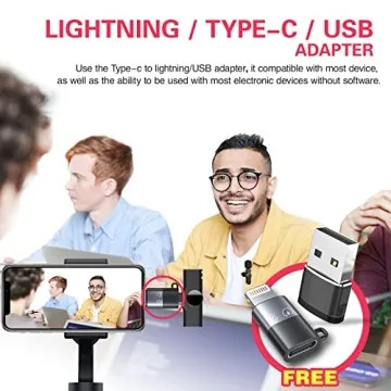 Aisizon Wireless Clip Mic for iPhone 15 and Smartphones