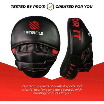 Curved Boxing MMA Punching Mitts for Effective Training