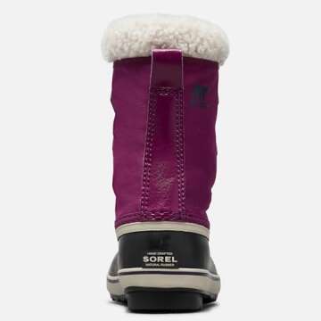 Sorel Winter Boots, Purple Wild Iris X Dark Plum, 4 US Unisex Big Kid