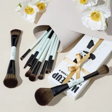 Jessup Makeup Brush Set 10pcs for Flawless Makeup Looks