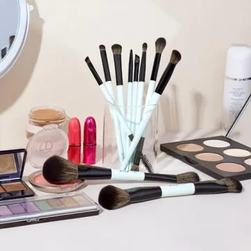 Jessup Makeup Brush Set 10pcs for Flawless Makeup Looks