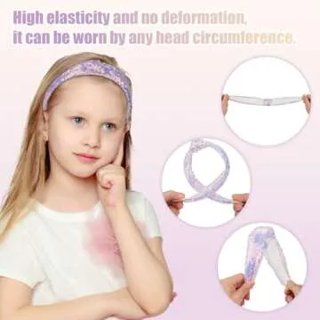 Sparkly 2pcs Sequin Headbands for Girls and Women