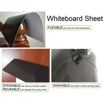 Whiteboard Sheets - Reusable Dry Erase Stickers for All