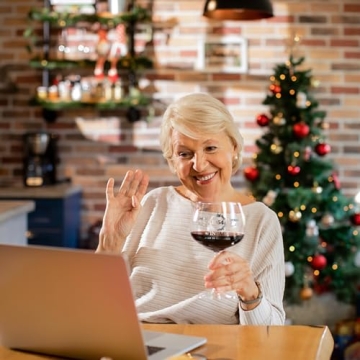 70th Birthday Vintage Wine Glass for Women