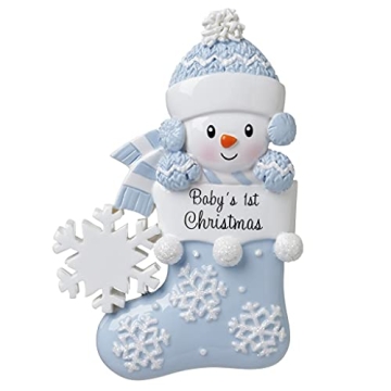 Personalized Baby's First Christmas Ornament with Free Customization