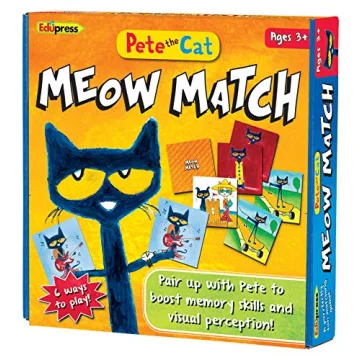 Edupress Pete the Cat Meow Match Game - Fun Educational Memory Game for Children