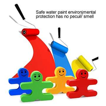 Agirlgle Wood Building Blocks Stacking Game Toys for Kids Children Toddlers Preschool Boys and Girls Learning Educational Toys 3D Wooden Assembled Toys Tile Balance Block Game 4 Color,16 Pieces