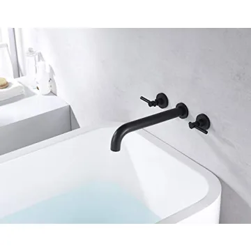 Sumerain Wall Mount Tub Filler in Matte Black