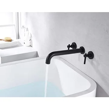 Sumerain Wall Mount Tub Filler in Matte Black
