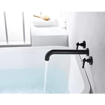 Sumerain Wall Mount Tub Filler in Matte Black