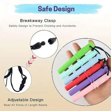 Chew Necklaces for Autism Sensory Relief Necklace Adult Kids Chewy