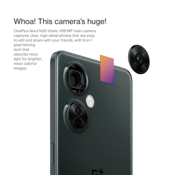 OnePlus Nord N30 5G | Unlocked Android Smart Phone | 6.7" LCD Display | 8 +128GB | 5000 mAh Battery | 50W Fast Charging | 108MP Camera | Chromatic Gray (Renewed)