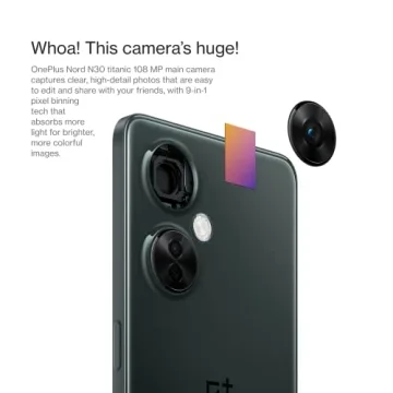 OnePlus Nord N30 5G | Unlocked Android Smart Phone | 6.7" LCD Display | 8 +128GB | 5000 mAh Battery | 50W Fast Charging | 108MP Camera | Chromatic Gray (Renewed)