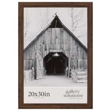 Gallery Solutions - 20"x30" White Wood Wall Mount Poster Frame - Perfect for Home Accents & Interior...