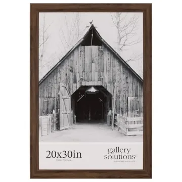 Gallery Solutions - 20"x30" White Wood Wall Mount Poster Frame - Perfect for Home Accents & Interior...