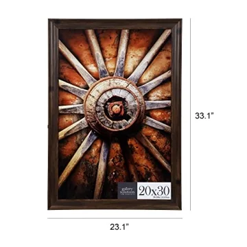 Gallery Solutions 20x30 White Wood Frame for Art Display