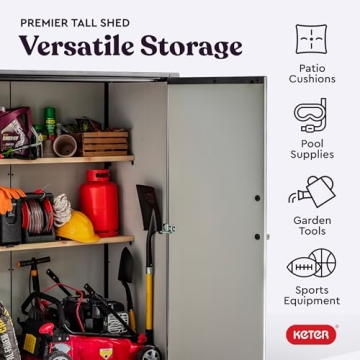 Keter Premier Resin Outdoor Storage Shed - Durable & Stylish
