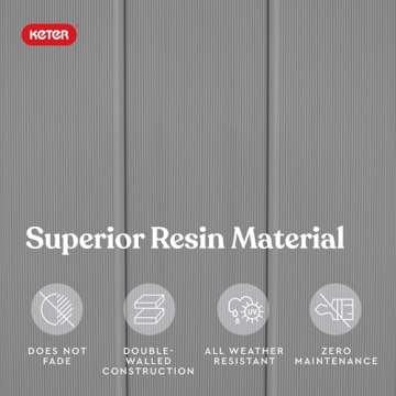 Keter Premier Resin Outdoor Storage Shed - Durable & Stylish