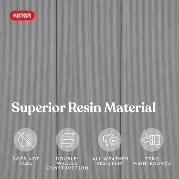 Keter Premier Resin Outdoor Storage Shed - Durable & Stylish