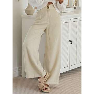 Stylish Sidefeel Corduroy Pants for Casual & Work Wear - High Waisted & Loose Fit
