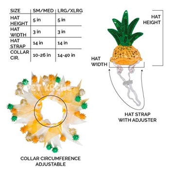 Adorable Pineapple Pet Costume for Dogs & Cats