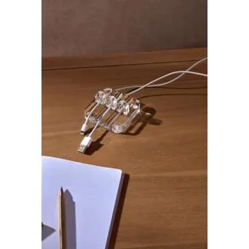 russell+hazel Acrylic Cable Manager for Desktop Organization