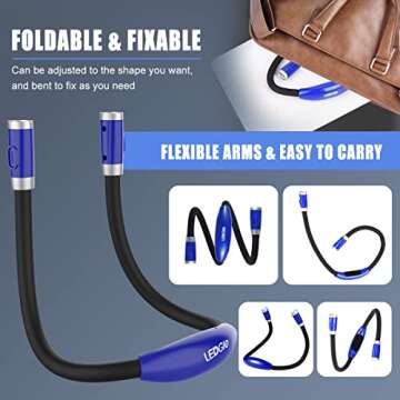 Hands-Free Neck Book Lamp - 3 Color Modes for Every Occasion