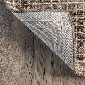 Stylish Rugs USA Melrose Checked Wool Area Rug