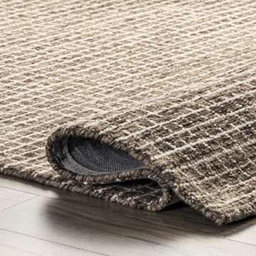 Stylish Rugs USA Melrose Checked Wool Area Rug