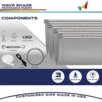 Windscreen4less Retractable Sun Shade for Outdoor Use