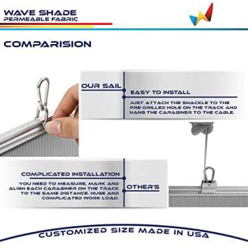 Windscreen4less Retractable Sun Shade for Outdoor Use