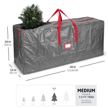 Zober Christmas Tree Storage Bag for 7.5 Ft Trees