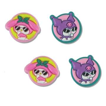 Sonix x Sanrio Nintendo Switch Case + Nintendo Switch Thumb Grip (Kuromi & My Melody) | Good Morning Hello Kitty