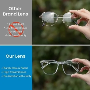 GUDVUE Oversized Blue Light Glasses for Eye Strain Relief