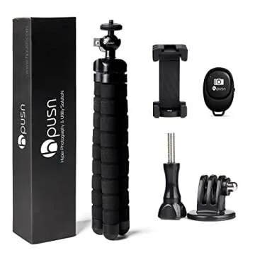 HPUSN Phone Tripod Flexible Stand: Universal Tripod with Portable Mini Octopus Cell Phones Tripod-for Travel Selfie Family Gathering Compatible with iPhone/Android/Camera/GoPro