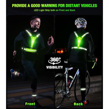 LED Reflective Vest Running Gear Set for Ultimate Safety