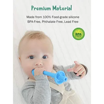 BPA-Free Baby Teething Tube with Safety Shield & Cleaning Brushes