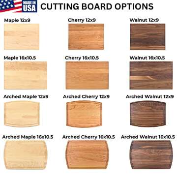 Luxury USA Made Personalized Cutting Board - Unique Gifts for Men