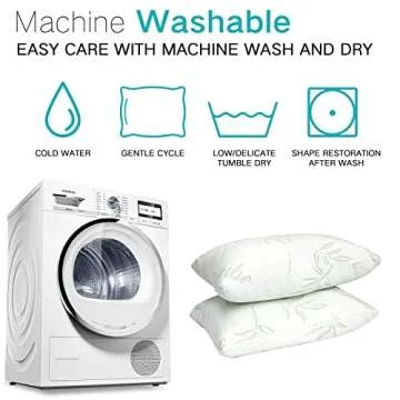 JJDANFILL Shredded Memory Foam Cooling Pillows for Sleep