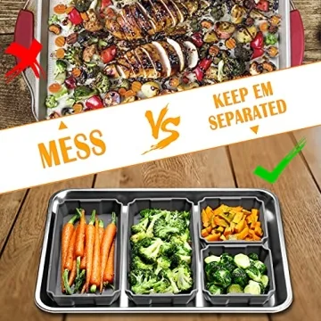 XOMOO Silicone Sheet Pan Set - Nonstick Baking Dividers