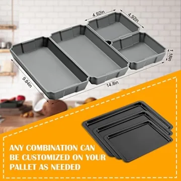 XOMOO Silicone Sheet Pan Set - Nonstick Baking Dividers