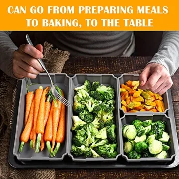 XOMOO Silicone Sheet Pan Set - Nonstick Baking Dividers