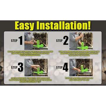 The Mingo Marker Firewood Measuring Tool - Chainsaw Firewood Marking Tool With Marking Wheels - Log Paint Marker -Firewood Measuring Tool For Chainsaw - Logging Tools (Mingo Marker With 16" Wheel)